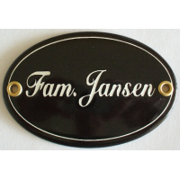 Naambord 10,5 x 7 cm